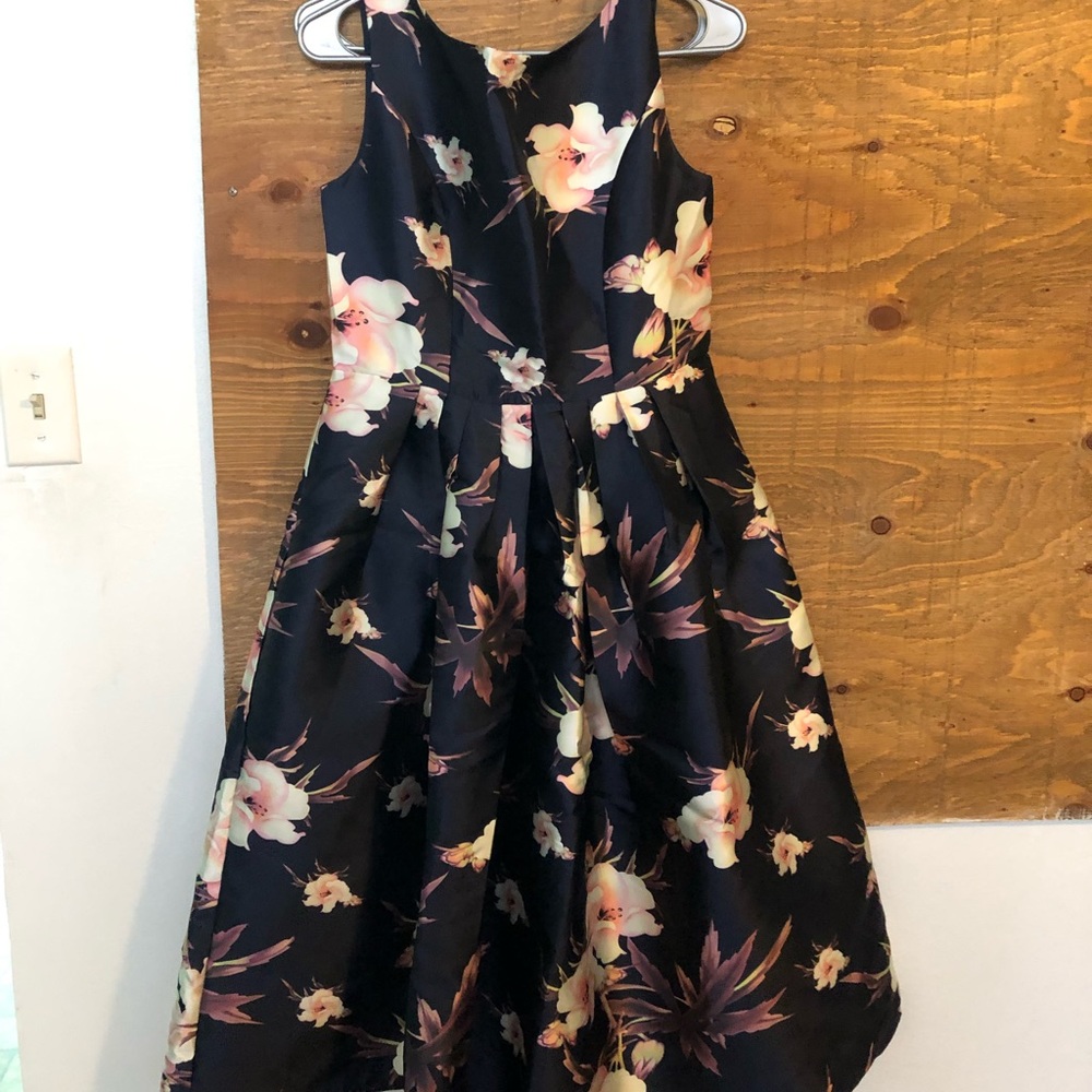 Floral Dress Long Women’s M Pink Blue Formal